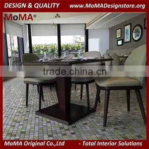 High End Customized Michelin Restaurant Furniture, Luxury Marble Top Dining Table thumbnail-5