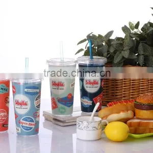 Eco-friendly 24OZ Plastic Juice Tumbler With Straw thumbnail-4