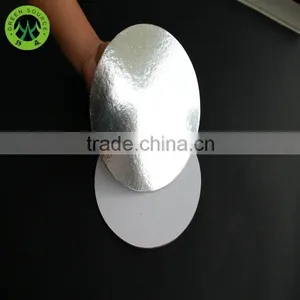 10" Silver Foil Cake Boards/round Silve Corrugated Cake Boards/cake Drum thumbnail-1