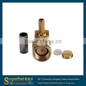 Gsm Antenna With Right Angle Sma Connector Crimp Plug Right Angle Connector for LMR100 thumbnail-1