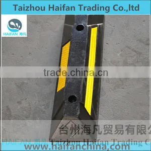 500mm Highly Visible Rubber Wheel Stopper Rubber Wheel Stopper/Durable Customized Wheel Chock Rubber Wheel Stopper thumbnail-1