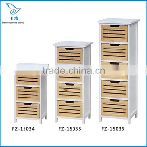 Paulownia Solid Wood Stair Furniture Bedside Cabinet thumbnail-1
