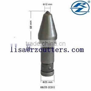 C21 C31round Shank Trencher Cutter Bits Bullet Teeth Tungsten Carbide Trenching Conical Picks thumbnail-4