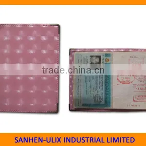 New Leather Fashion Passport Holder With Golden Corner thumbnail-1