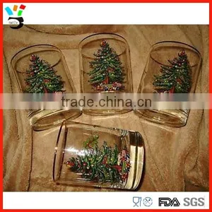 Christmas Tree Old Fashioned Glass Juice Cup thumbnail-1