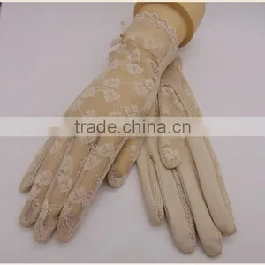 Ladies Evening Party Dress White Lace Gloves For Summer Dress thumbnail-1