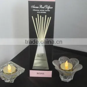 3.6oz Rose Aroma Reed Diffuser for Home Decor thumbnail-1