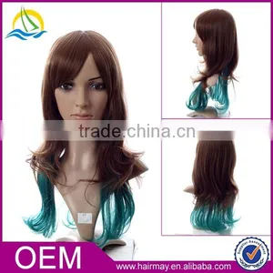 Factory Price Cheap Full Lace Wig Synthetic Long Wig Display Mannequin Head Wig thumbnail-1