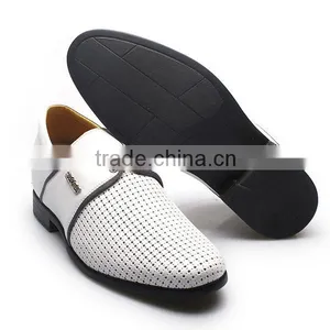 White Height Increasing Leather Sandals for Men thumbnail-5