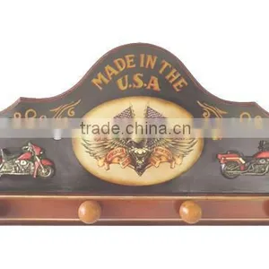 Decorative Retro Finishing Wooden Wall Hanger,made in China thumbnail-1