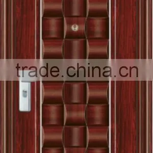 China New Residential Single Leaf Steel Security Door thumbnail-2