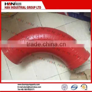 DN100 R275 90 Concrete Pump Pipe Elbow Reinforcement Elbow thumbnail-1