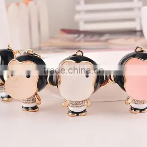 Real Gold Plating/metal Lovely Animal Monkey Key Chain Bag, Cars, Gifts thumbnail-1