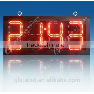 12inch Outdoor Waterproof IP65 Double-side LED Digital Clock Sign thumbnail-4