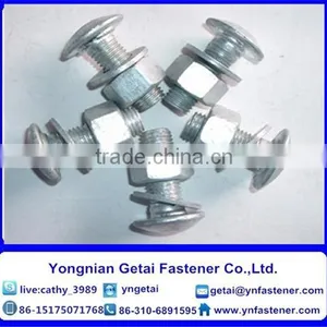 Hot Dip Galvanized Guardrail Bolt With Nut and Washer / Fence Bolt thumbnail-2