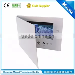 Customized Hardcover 7.0 LCD Video Brochure With Multiple Buttons Video Brochure thumbnail-1