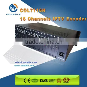 16 Channels Iptv Streaming Encoder, Http,udp,rtmp,rtsp Encoder,hd mi Encoder H.264 COL7116H thumbnail-1