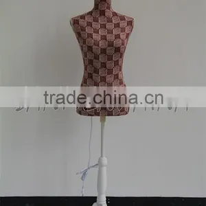 Red Square Printing Elastic Fabric Female Mannequin thumbnail-3