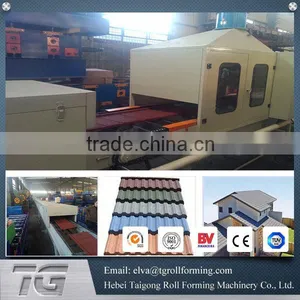 Hot Sale Automatic Stone Coated Roof Tile Making Machine thumbnail-5