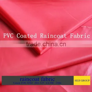 PVC Coated Raincoat Fabric/polyester Fabric With Waterproof thumbnail-1