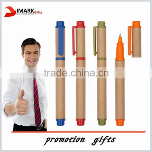 Custom Eco Friendly Promotional Eco Recycled Paper Pen thumbnail-1