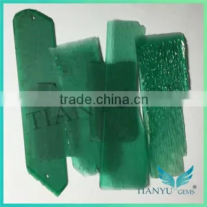 Wholesale Blue Emerald Stone Bulk Gemstone /rough Cut Synthetic Russian Emerald Price per Carat thumbnail-4