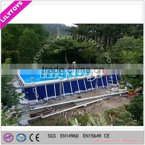 Blue Above Ground Stainless Steel Pools/Inflatable Water Park/inflatable Amusement Park thumbnail-3