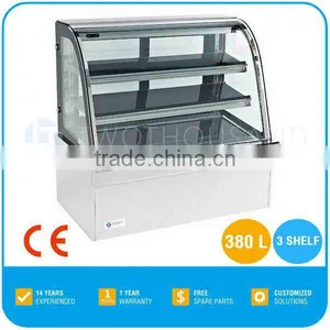 2017 Hot Selling Display Counter Restaurant Equipment, 2-8 'C, 380 L, 3 Shelf, CE, TT-MD127B thumbnail-1