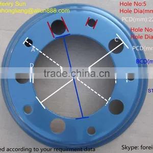 Forklift Split Wheel Rims 3.00D-8 thumbnail-5