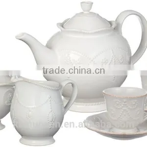 Cheap Sale Classic White Cup & Saucer Set Tea Set thumbnail-1
