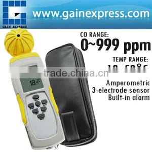 Digital 0~999ppm CARBON MONOXIDE (CO) Meter Gas Temperature Monitor Sensor Taiwan Made thumbnail-1