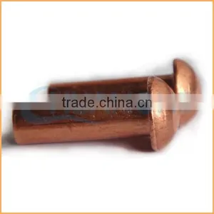 Factory Supply Best Price Copper Flat Head Solid Rivets thumbnail-1