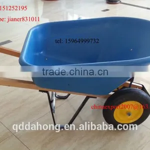 Heavy Duty Construction Plastic Wheelbarrow WH8802 thumbnail-4