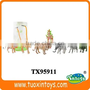 Soft Plastic Farm Animal Toy, Plastic Jungle Animal Wild Animal Toys thumbnail-1