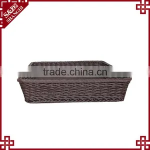 Supermarket Plastic Rattan Woven Banneton Proofing Basket Under Shelf thumbnail-2
