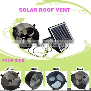 Vent Goods Home Solar System Exhaust Fan Air Cooler Fan Solar-Power Roof Mount Vent- Thermostat Humidistat thumbnail-1