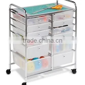 Vivinature 12 Drawer Chrome Studio Organizer Cart thumbnail-4
