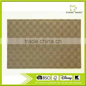 Kitchen Placemat Multi Colored PP Placemats, Solid Red thumbnail-1