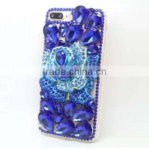 PC +TPU Phone Case Diamond Sticker Phone Hull Protective Back Cover for Iphone 7 7plus thumbnail-1