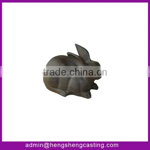 Antique Cast Iron Rabbit Statue thumbnail-1