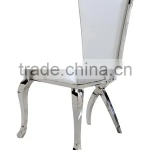 2014 Newest Design White Leather Dining Chair A66 thumbnail-1