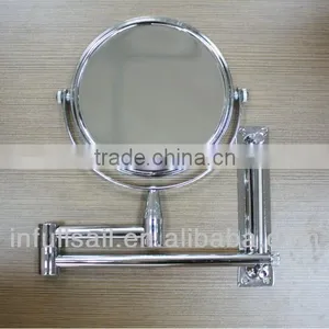 Movable Mirror,Chrome Framed Silver Bath Mirror,Bath Mirror With Shelves thumbnail-1
