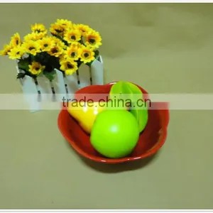 New Style the Red Flower Shape Ceramic Salad Bowl thumbnail-4