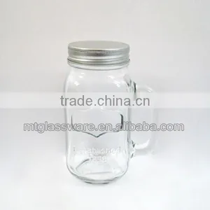 Glass Mason Jar With Decal 3110 thumbnail-1