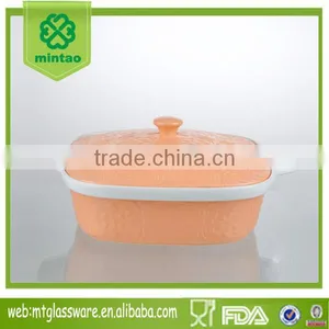 10.4"/8.7"/6.3"bright Orange Ceramic Cookware Sets Pan With Cover thumbnail-1