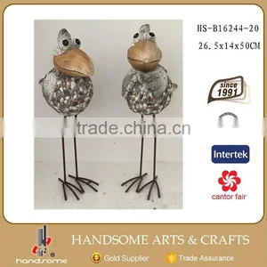 14 Inch Iron Metal Decoration Items Magnesia Rooster Statue thumbnail-2