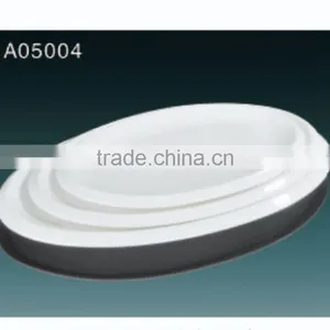 2016 Hot Sale White Porcelain Oval Fish Plate thumbnail-1
