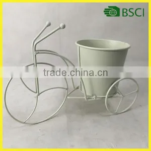 Best Choice Cosmetic Container Patio Mini Garden Bicycle Planter Home Decor Iron Plant Stand thumbnail-1