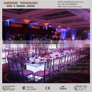 Wireless Led Lit up Decorative Wedding Banquet Table for Sale thumbnail-6
