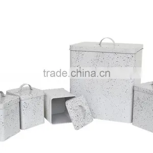 Metal Bread Bin Set of 5 Powder Coating thumbnail-1